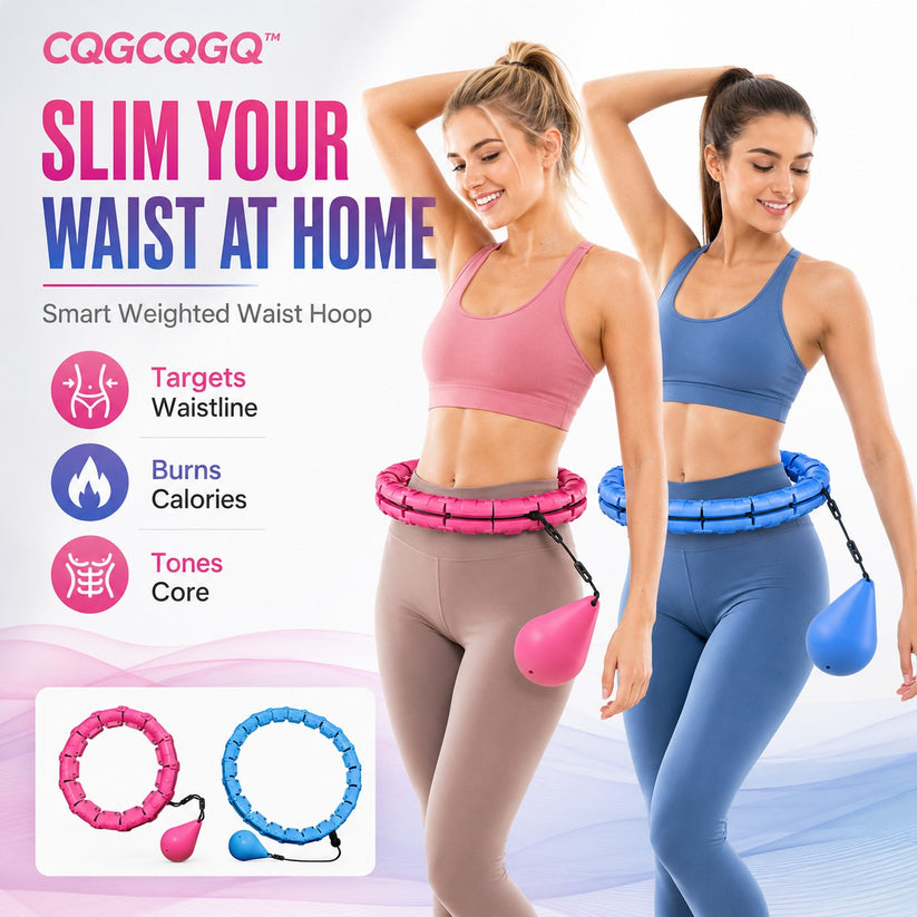 CQGCQGQ Smart Weighted Waist Hoop slim your waist at home