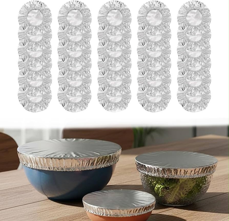 Reusable Aluminum Foil Food Cover (40 Pack)