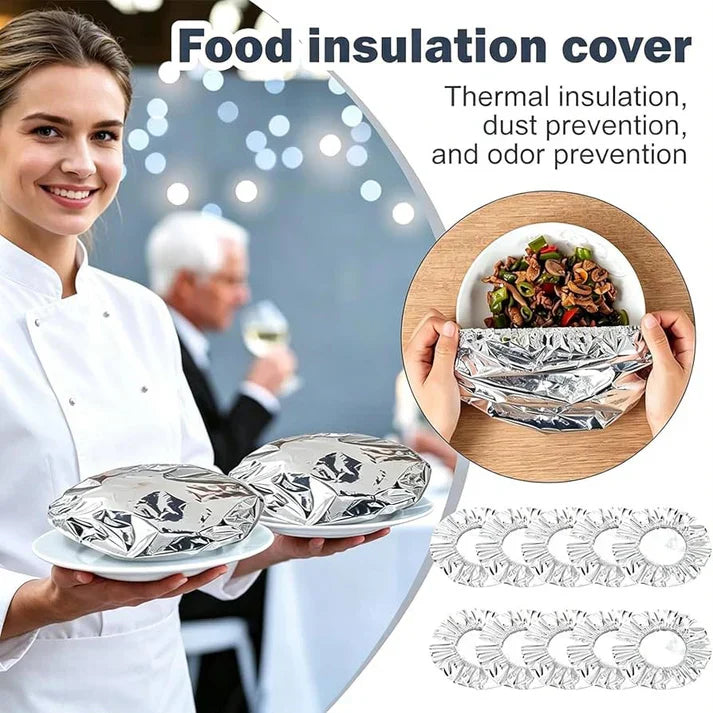 Reusable Aluminum Foil Food Cover (40 Pack)