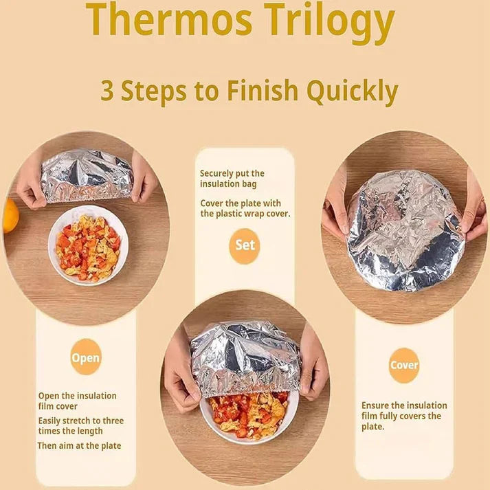 Reusable Aluminum Foil Food Cover (40 Pack)