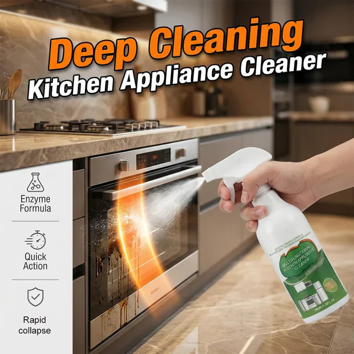 Instant Kitchen Grease Destroyer | Heavy-Duty Enzyme Foam Cleaner