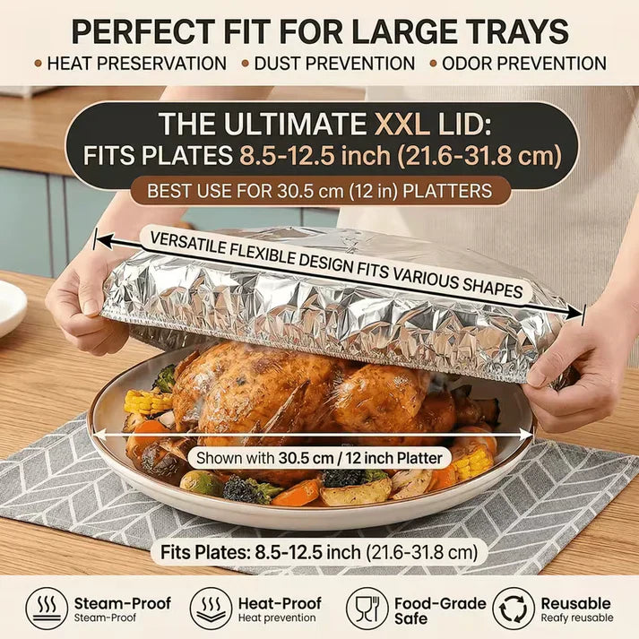 Reusable Aluminum Foil Food Cover (40 Pack)