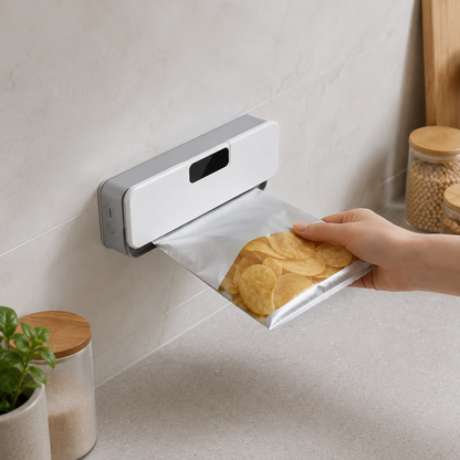 Smart Rechargeable Bag Sealer | Keep Snacks Fresh Instantly