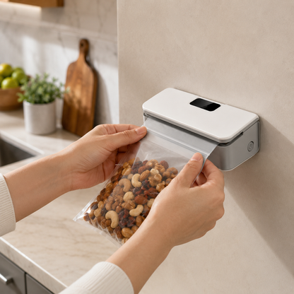 Smart Rechargeable Bag Sealer | Keep Snacks Fresh Instantly